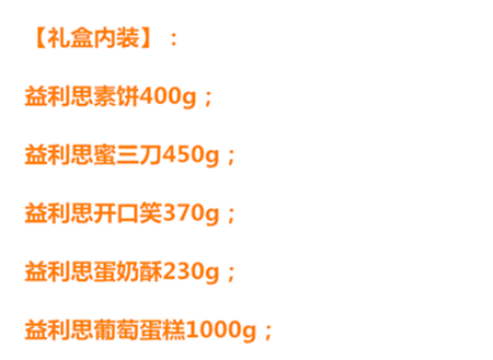 禮盒內(nèi)裝明細(xì)