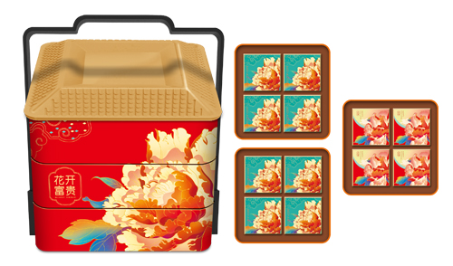 【新品】益利思花開富貴月餅禮盒